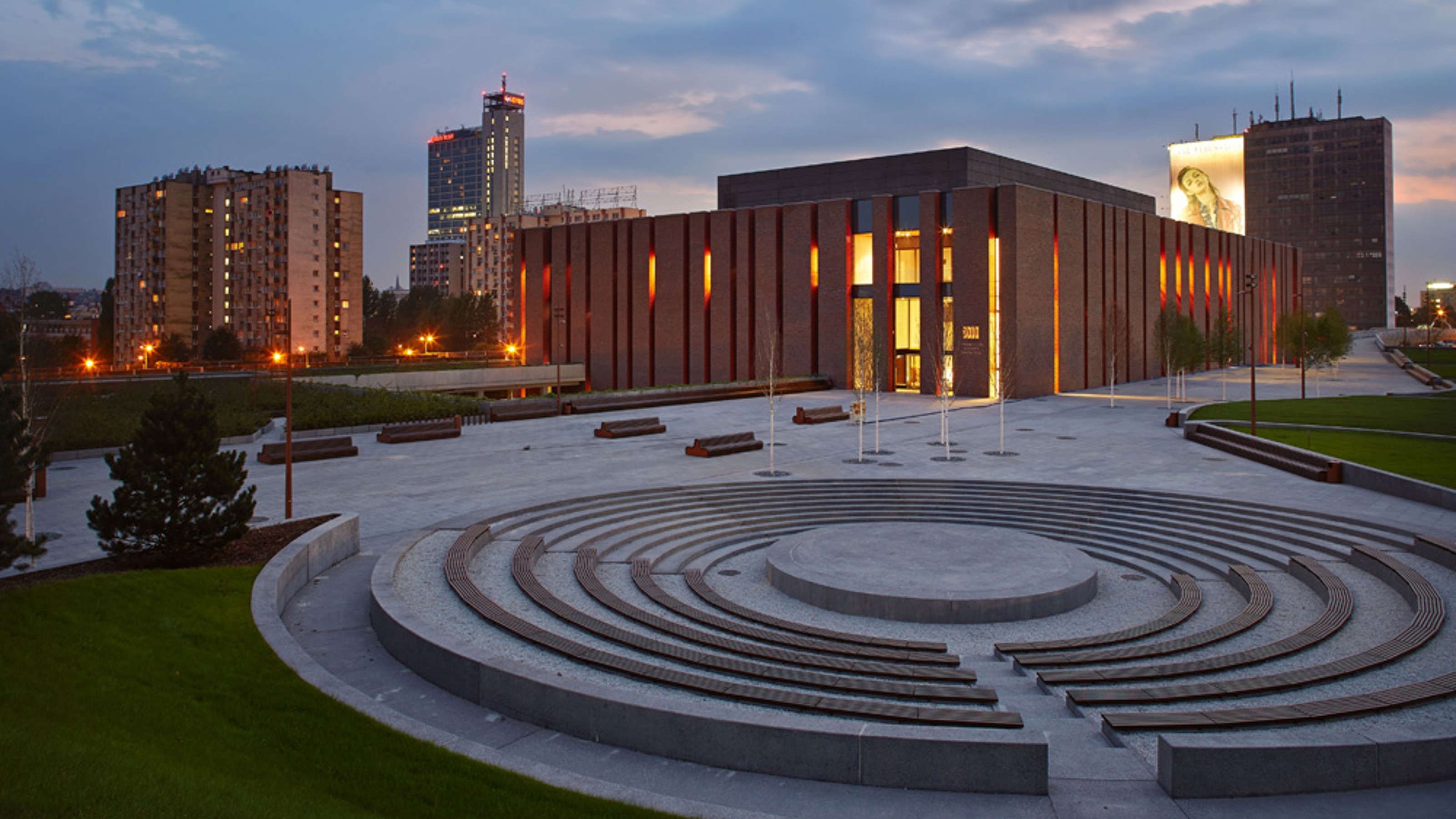 Katowice Concert Hall, exterior view of the building