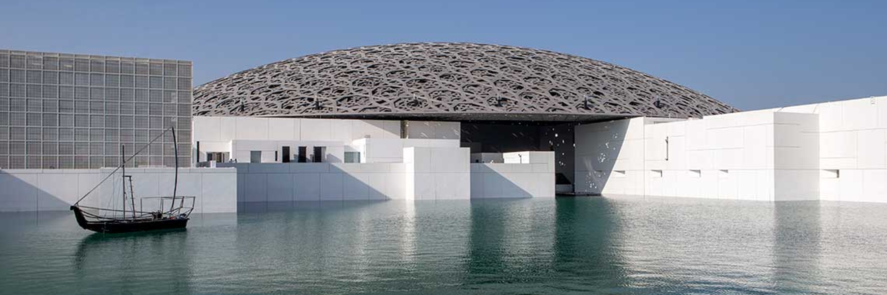 Louvre Abu Dhabi, exterior view of the building
