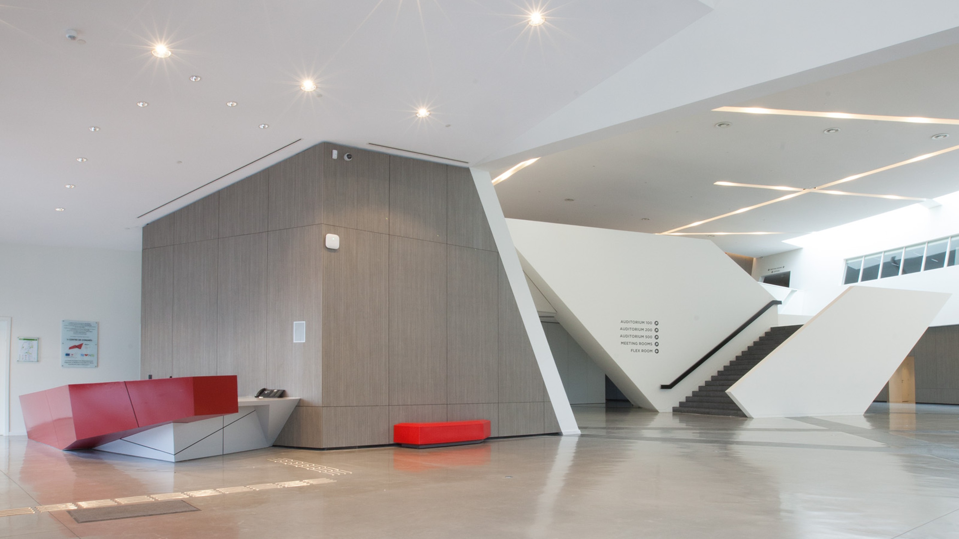 Mons International Congres Xperience, view of the building from the inside