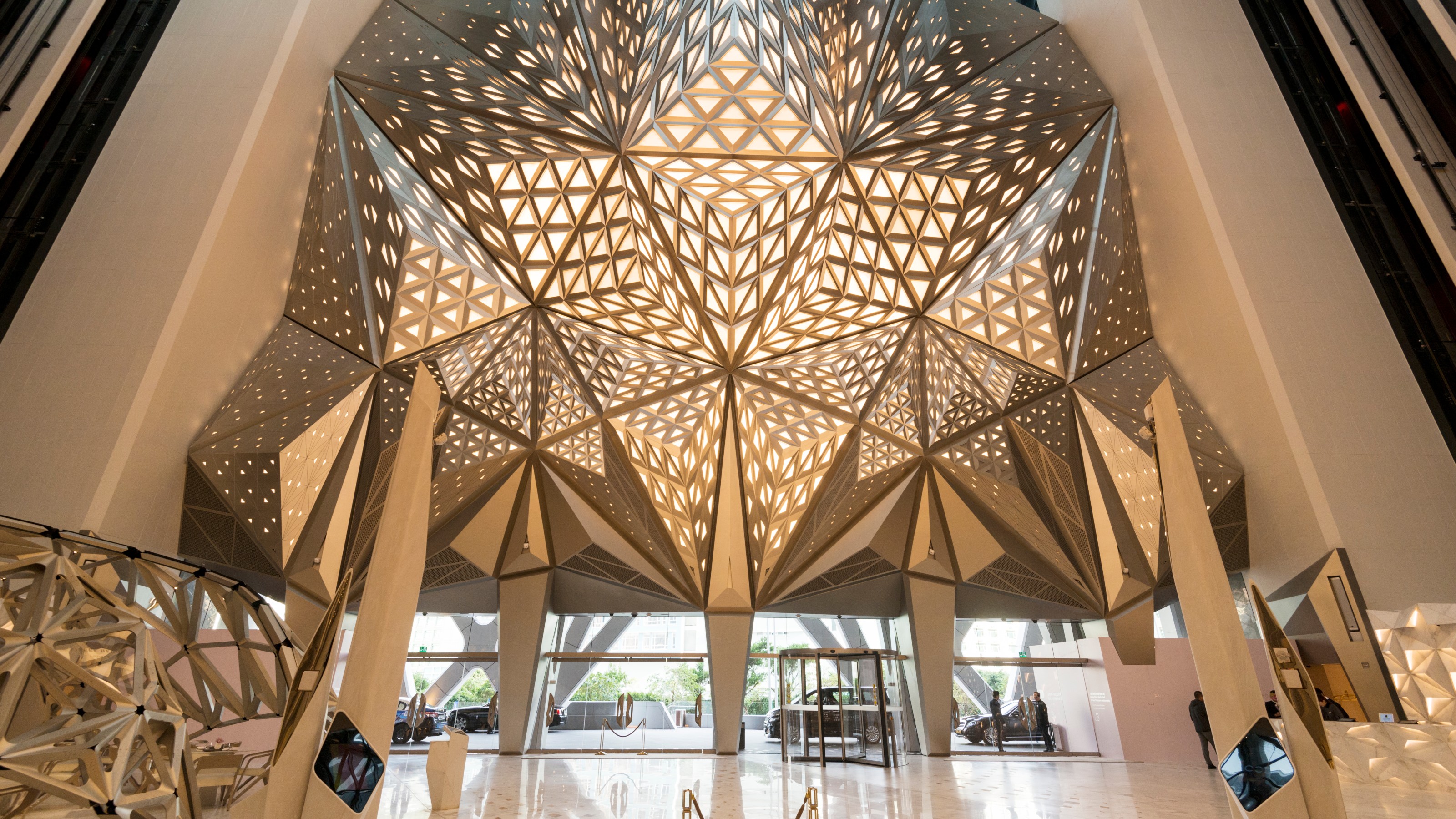 Morpheus Hotel Macau, interior view of the building, entrance hall