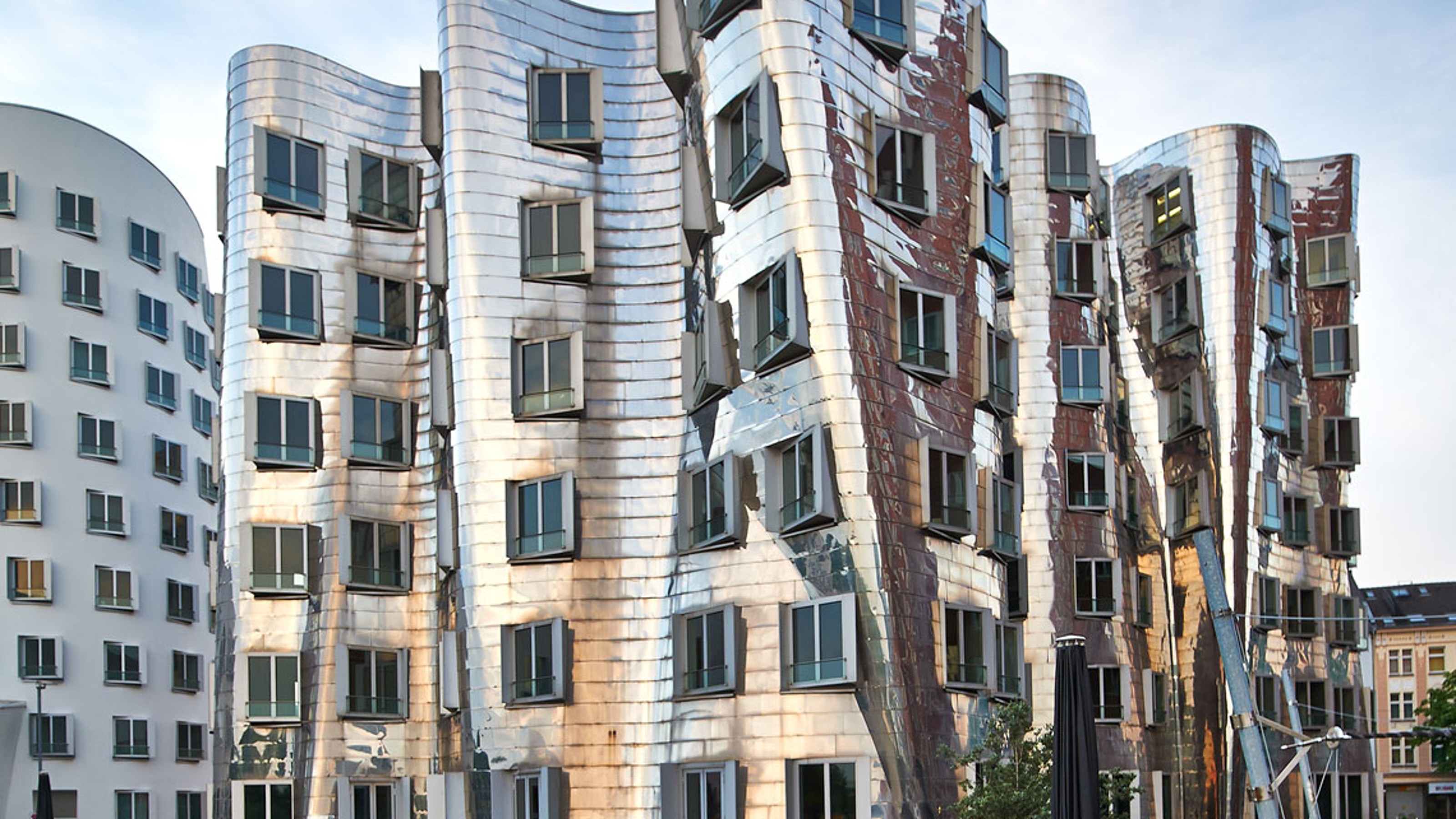Neuer Zollhof, exterior view of the building