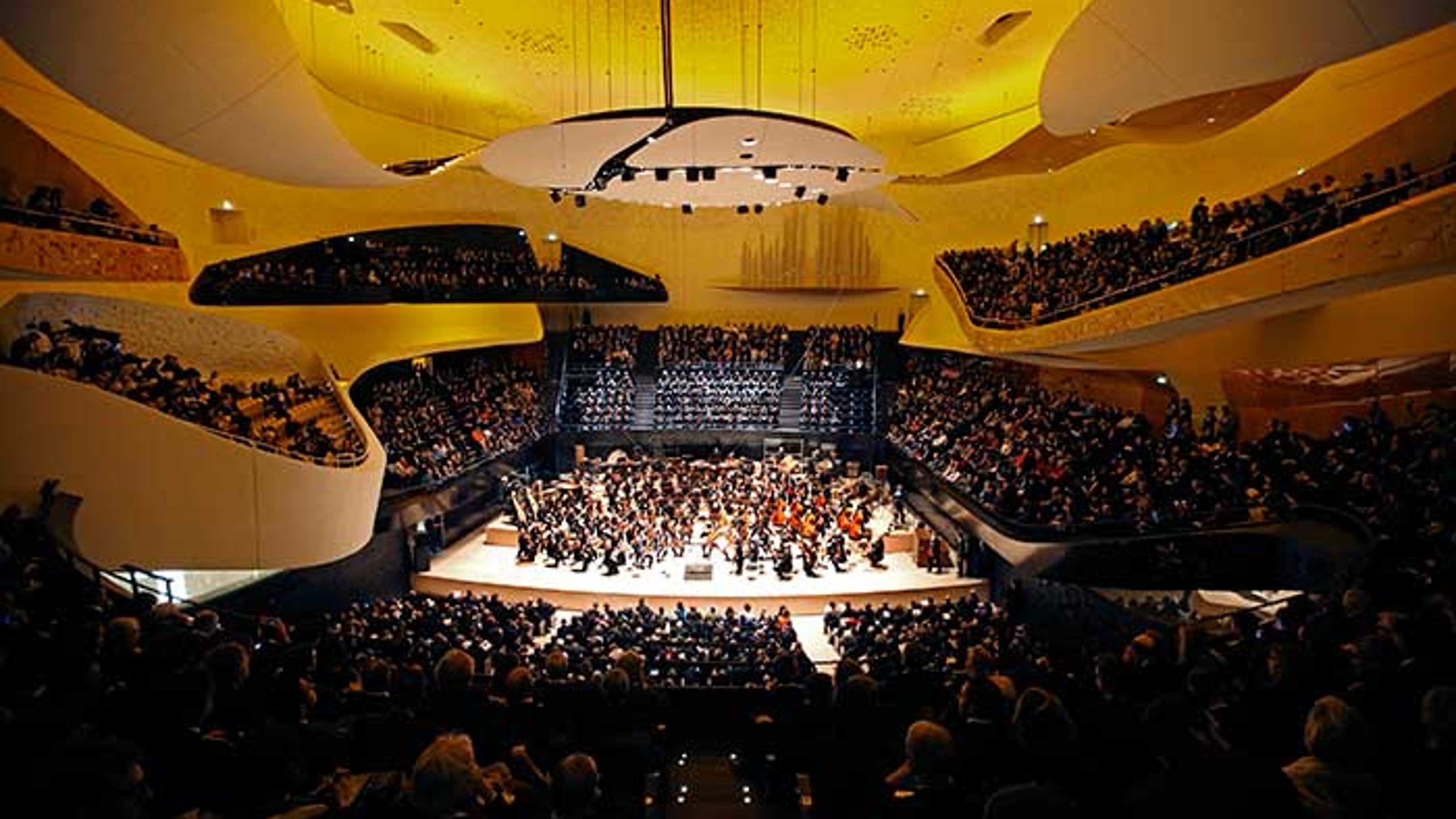 Philharmonie de Paris, interior view of the concert hall
