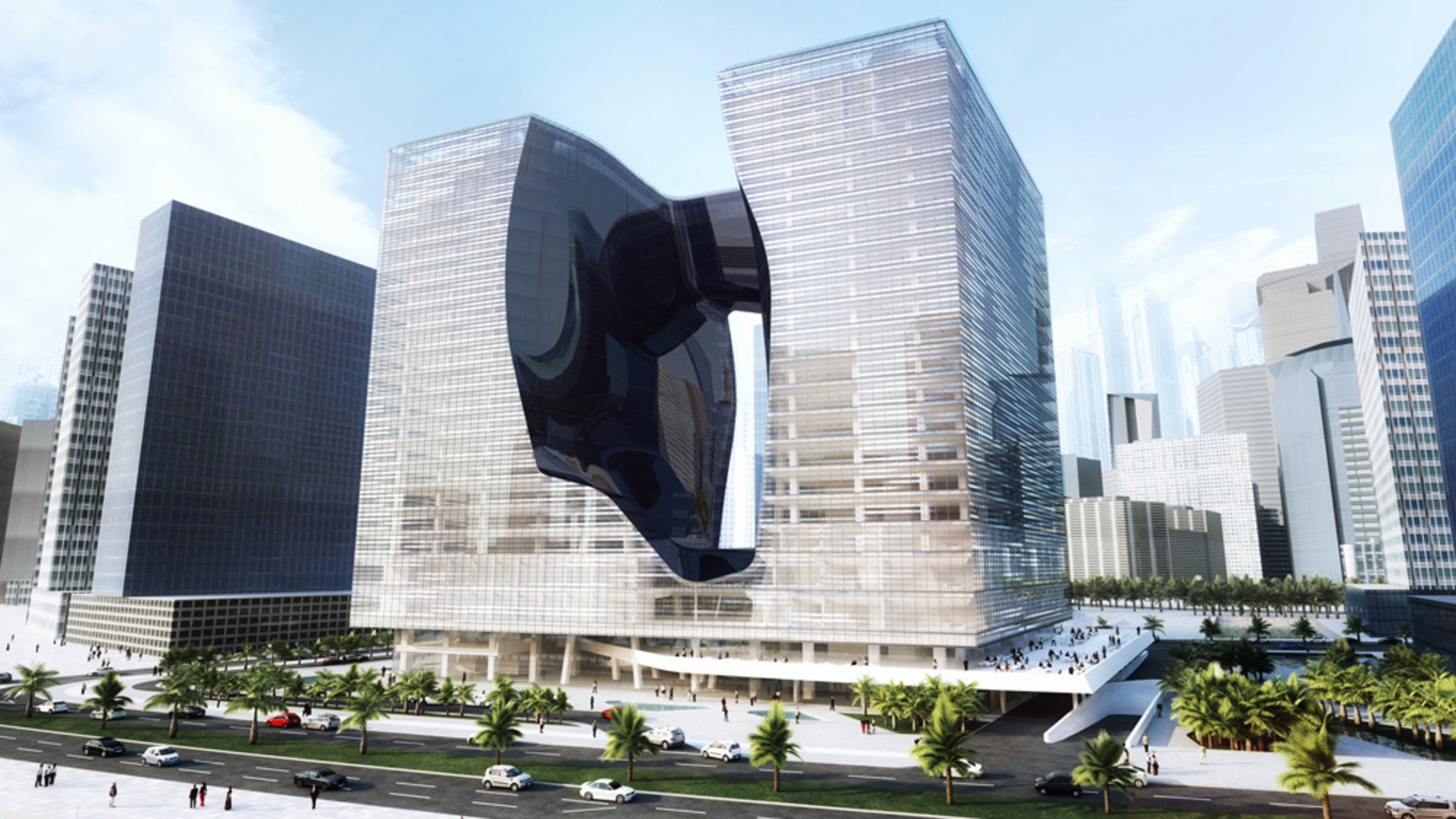 The Opus, view of the building from the outside