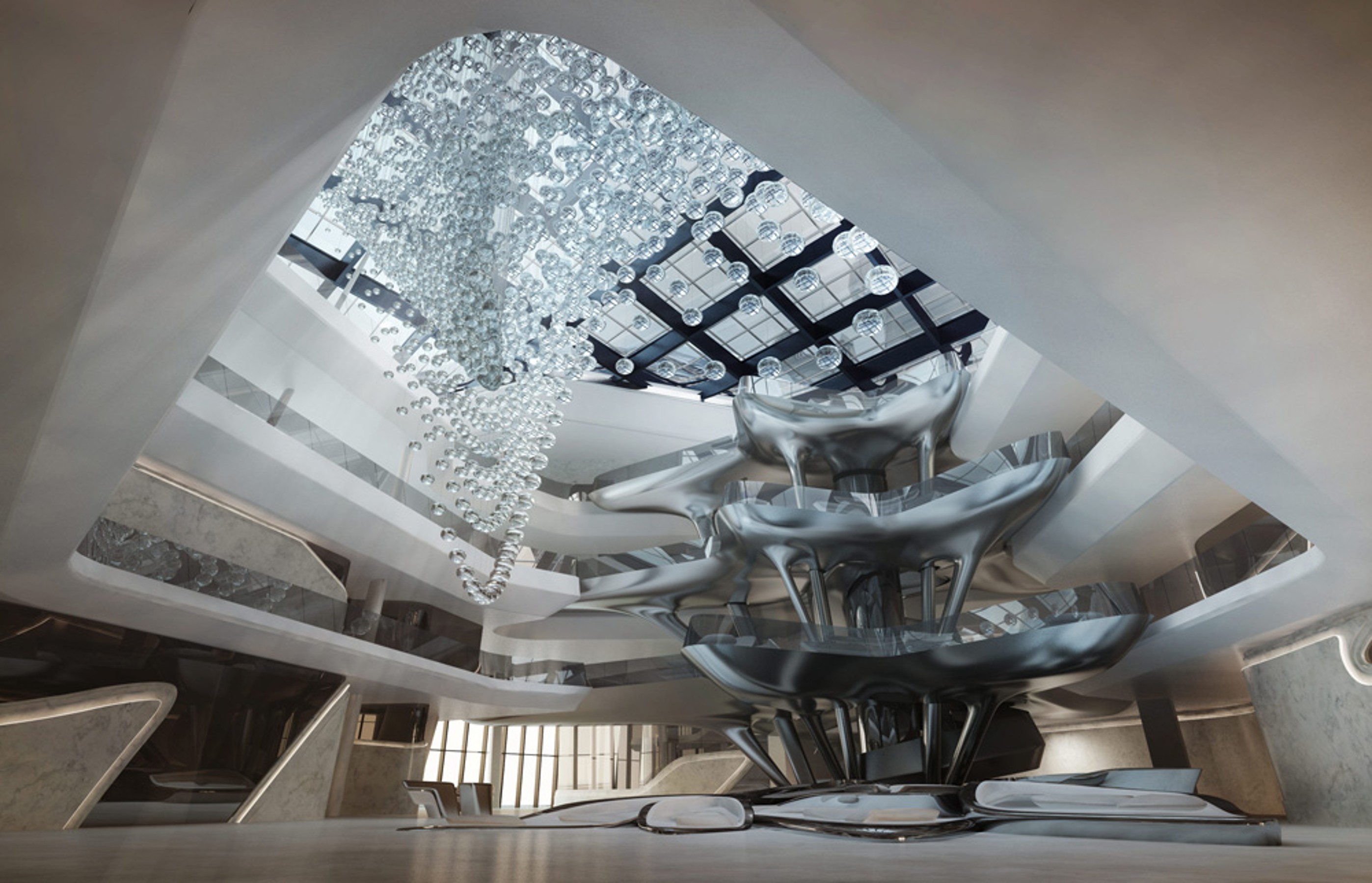 The Opus, view of the building from the inside
