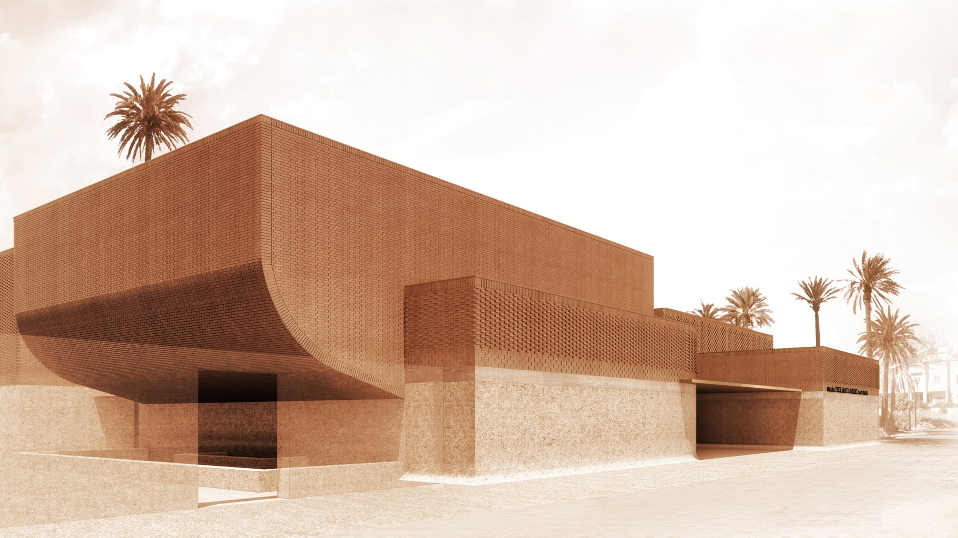 Yves Saint Laurent Museum Marrakech, exterior view of the building