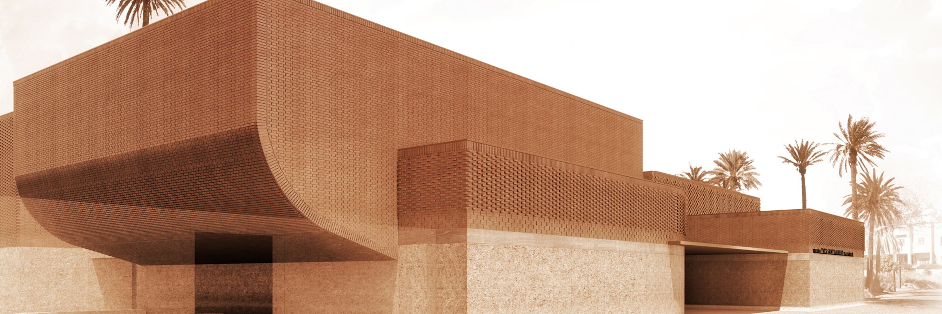 Yves Saint Laurent Museum Marrakech, exterior view of the building