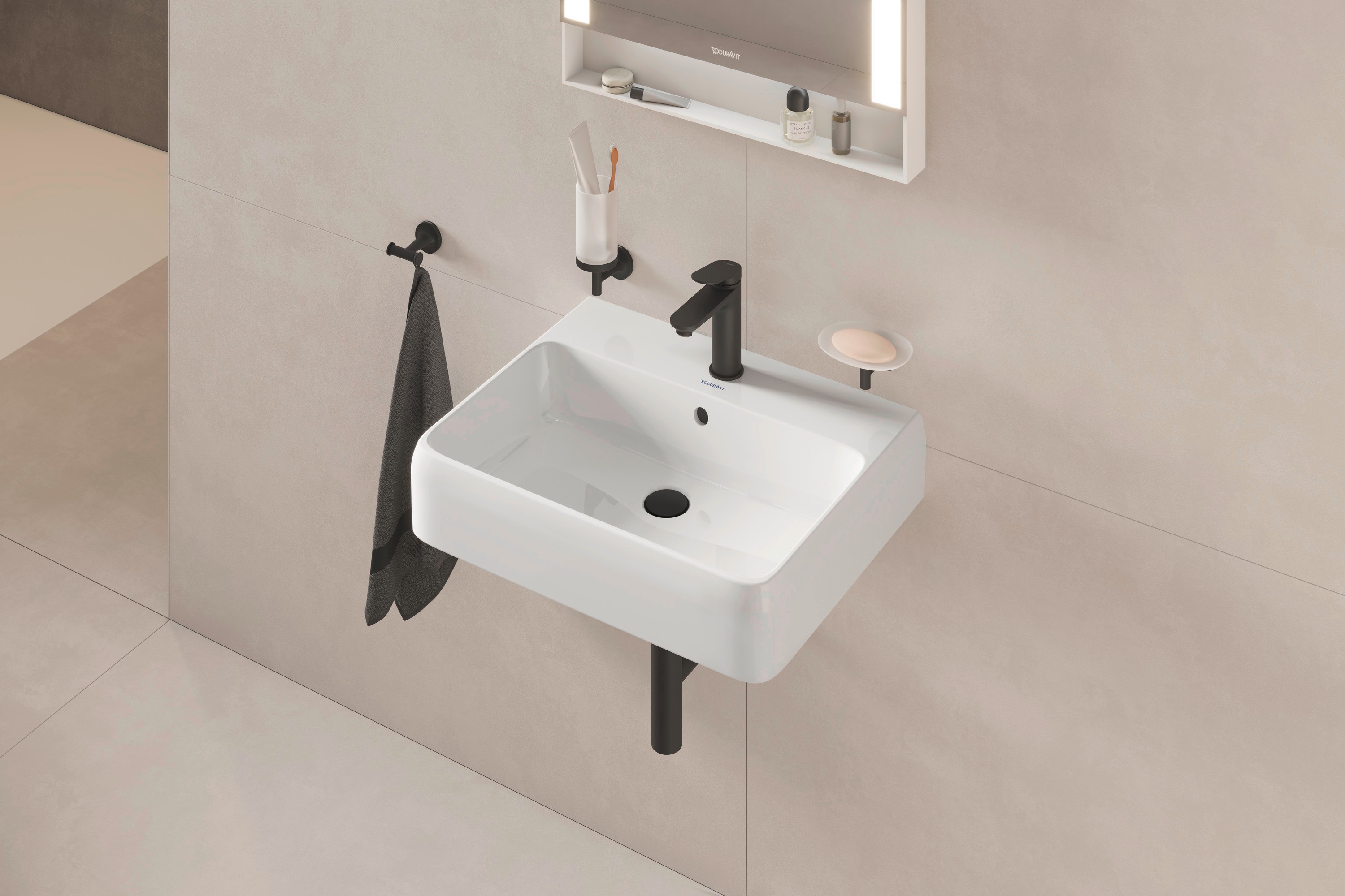Collection One sink with a large basin and faucet