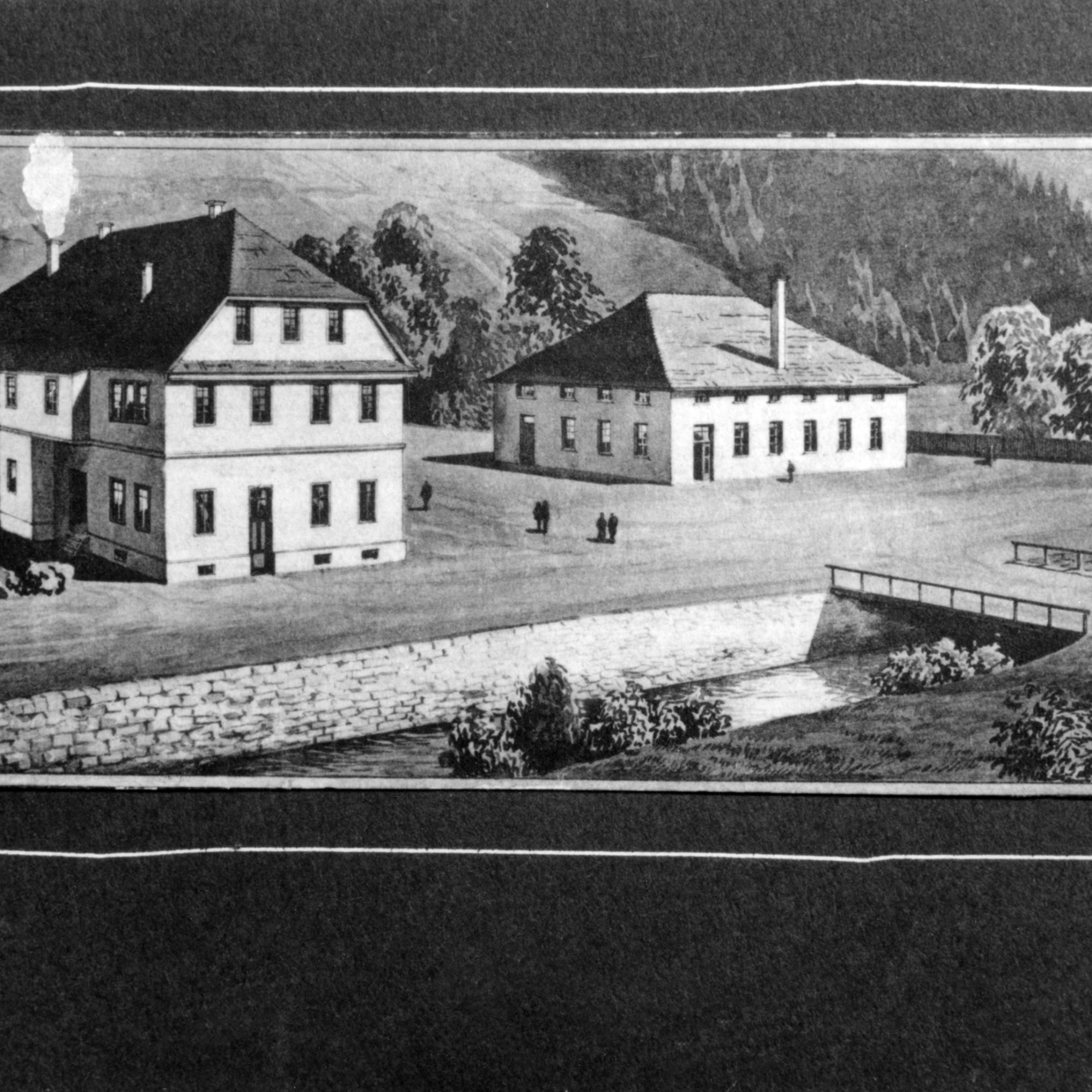 Photo of the original Duravit ceramic factory
