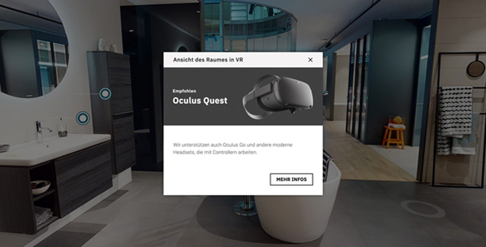 Screenshot aus dem virtual Showroom.